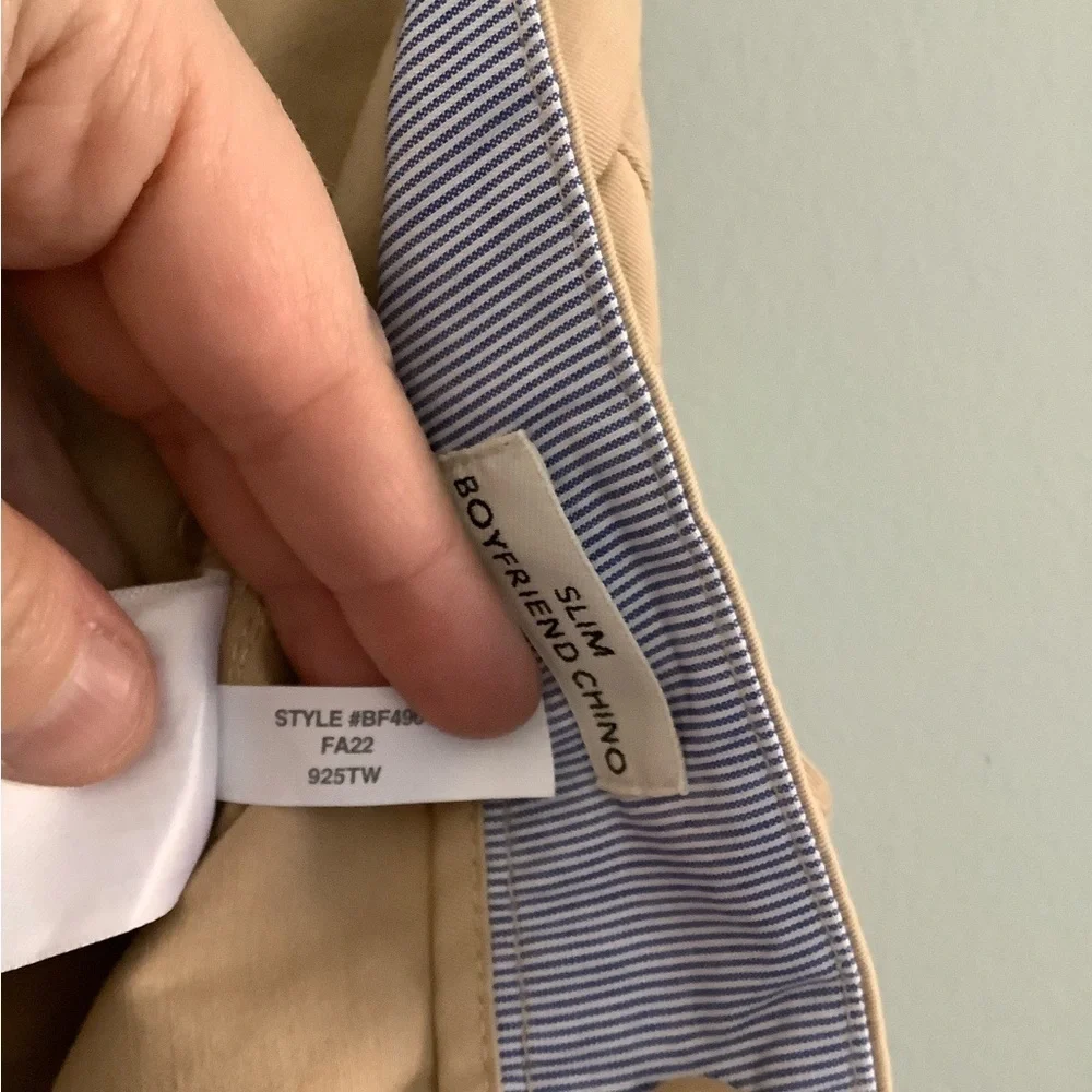J. CREW NWOT Patch Pocket Slim Boyfriend Khaki Chino Size 26